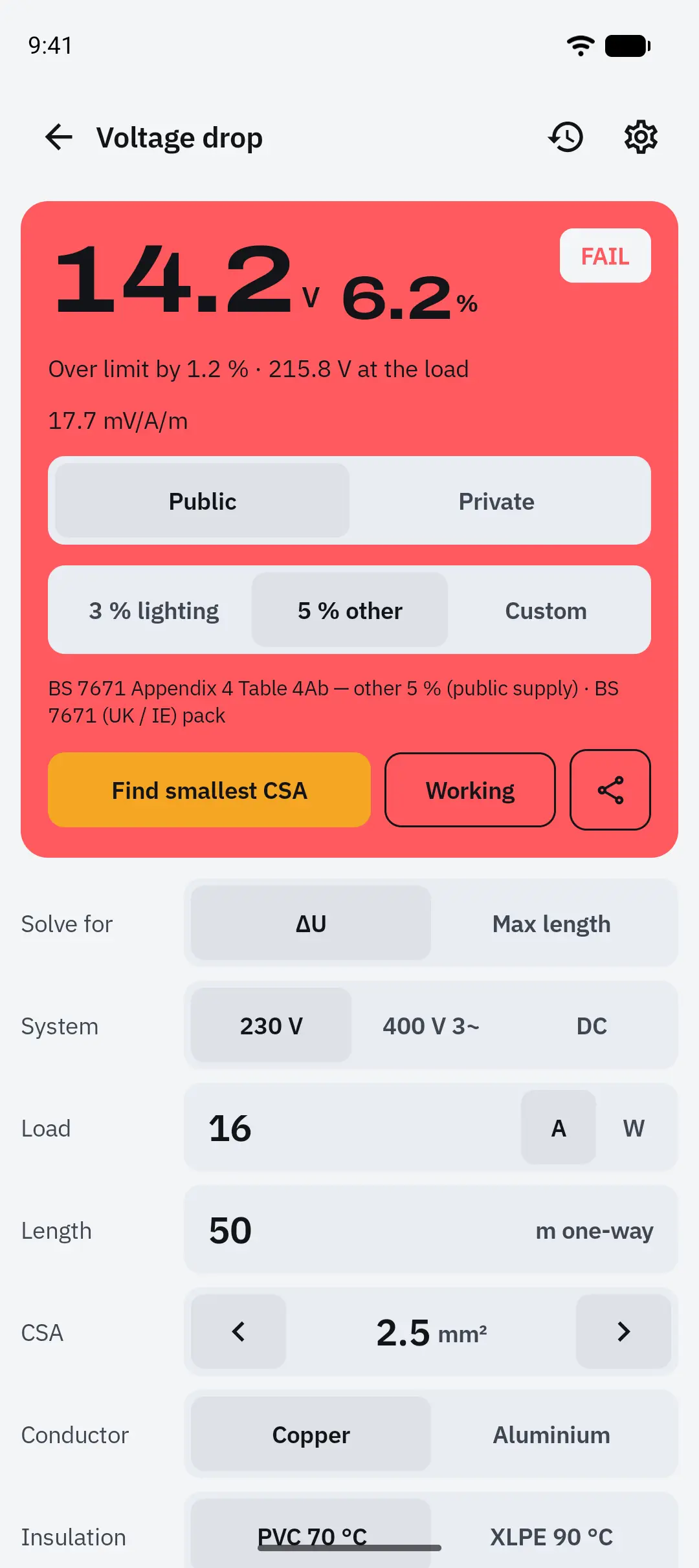 The same result in the light theme.